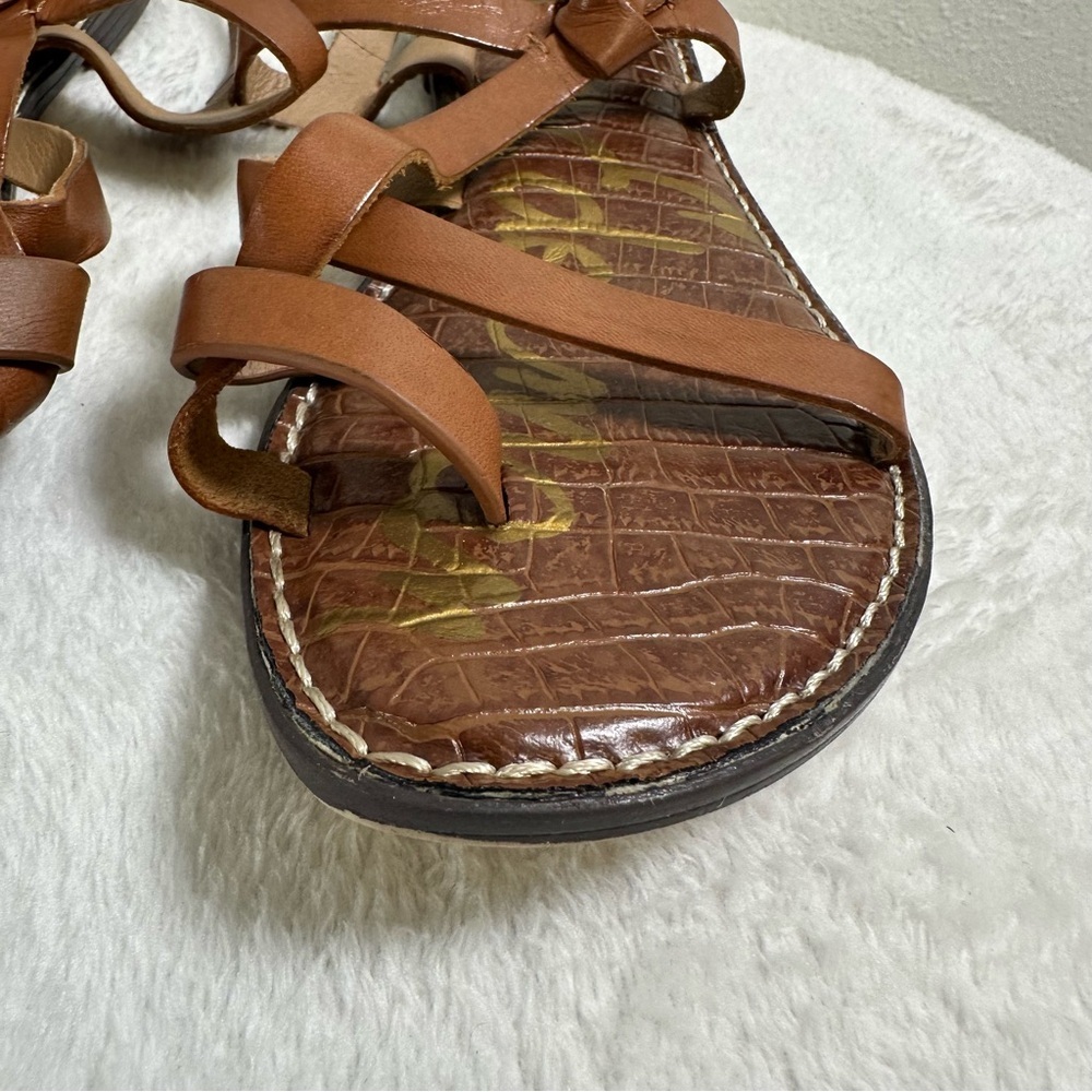 Sam Edelman Summer Gladis Brown Strappy Sandals Size 10 - Picture 4 of 11